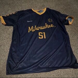 Milwaukee Navy and Gold Jersey